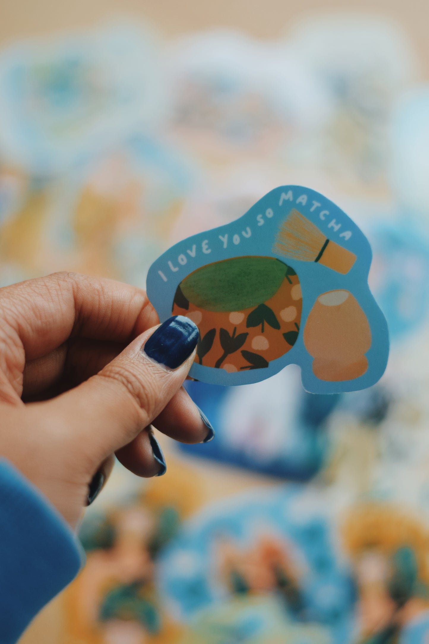 Different stickers with holographic, glossy and glitter paper effect / Limited Edition
