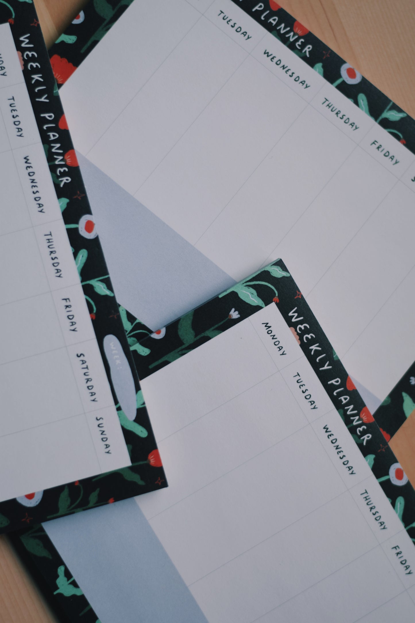 A5 Weekly Planner Flower Pattern (21,0cm x 14,8cm) 50 Sheets