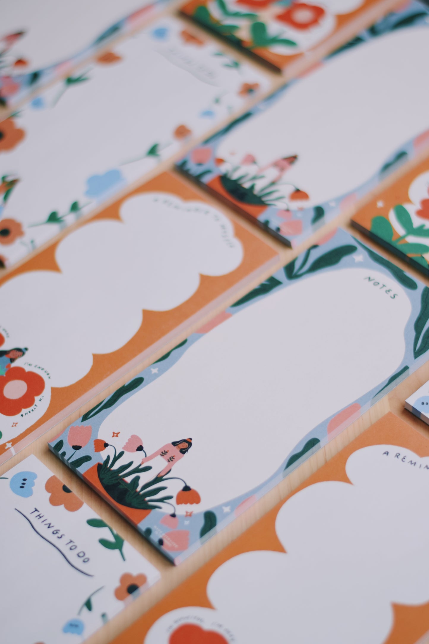 Notepad with a colorful Flower Patterns (DIN A LANG)