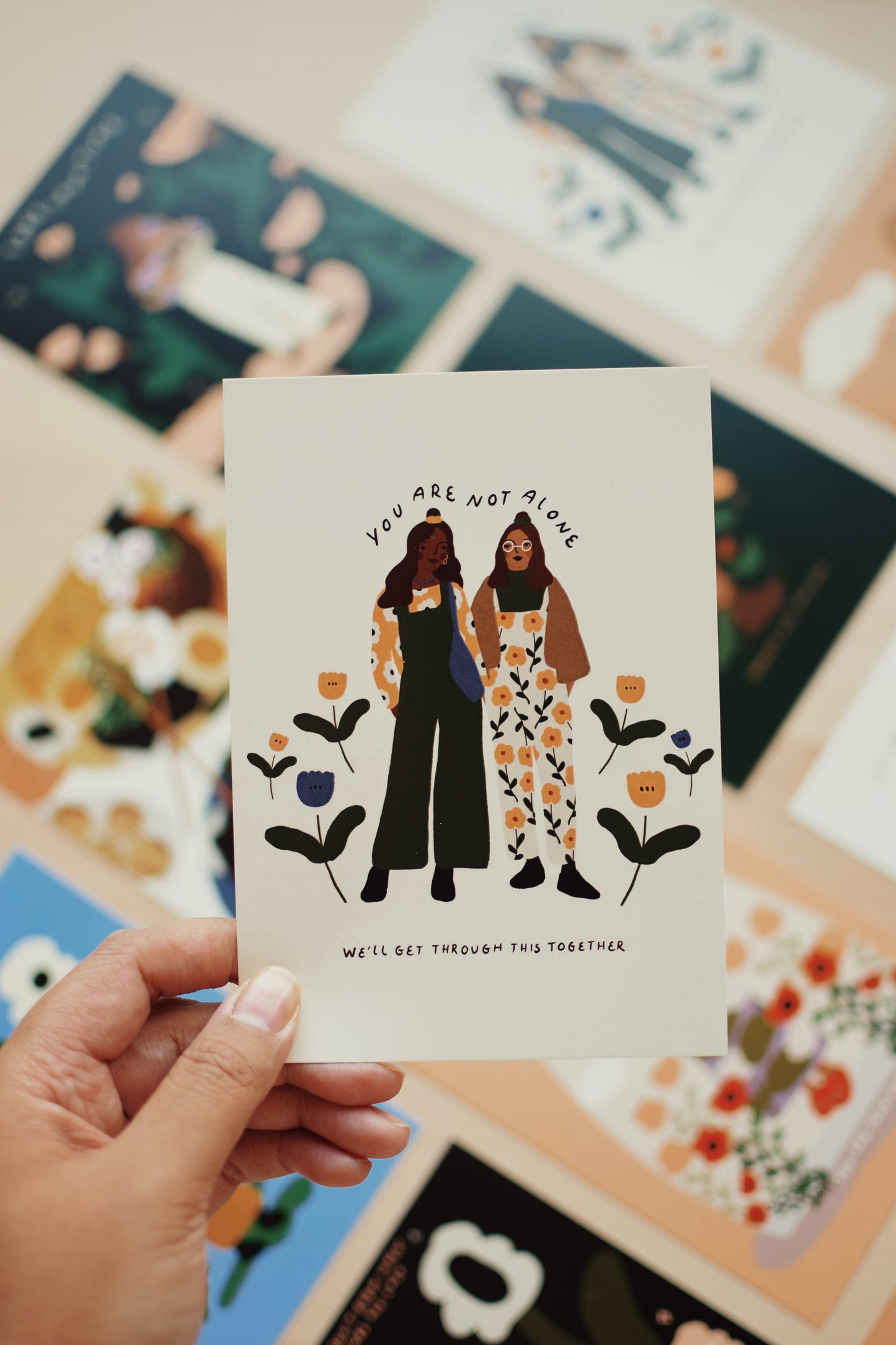 You're not alone - Postcard A6