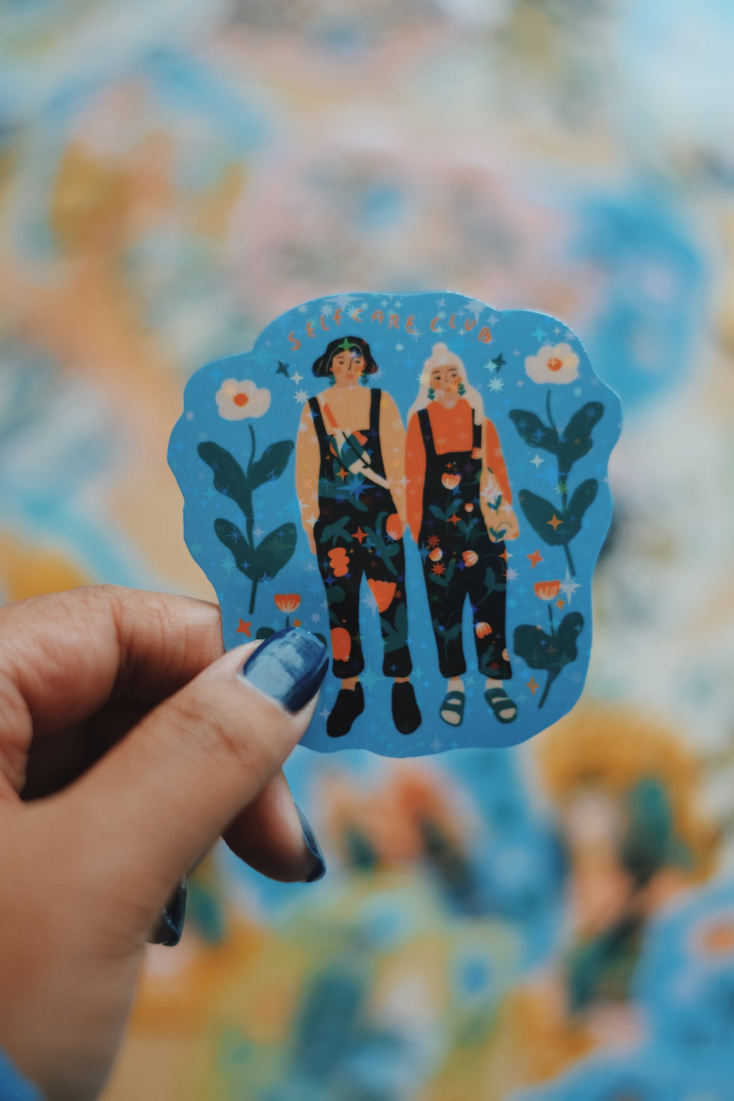 Different stickers with holographic, glossy and glitter paper effect / Limited Edition