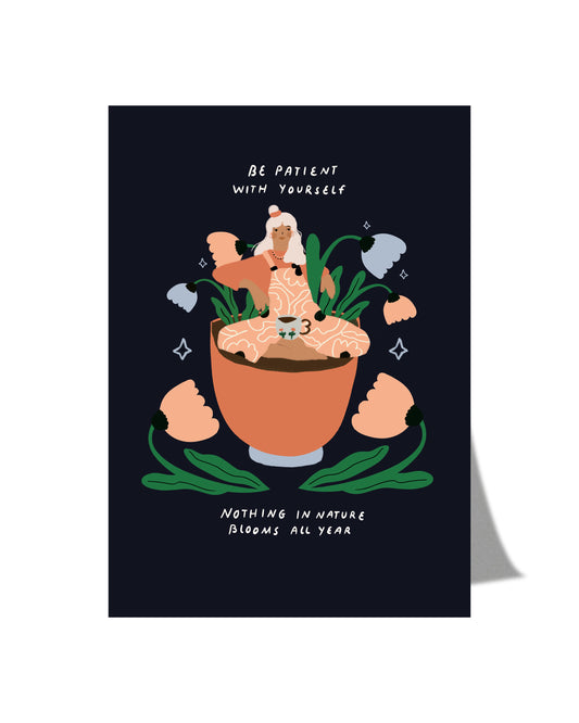 Be patient with yourself - Postcard A6