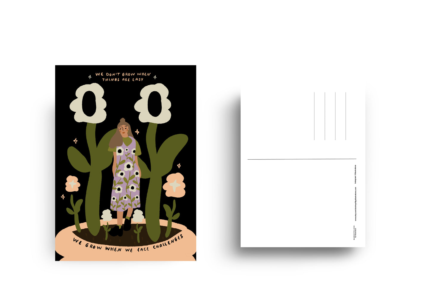 Grow your mind - Postcard A6