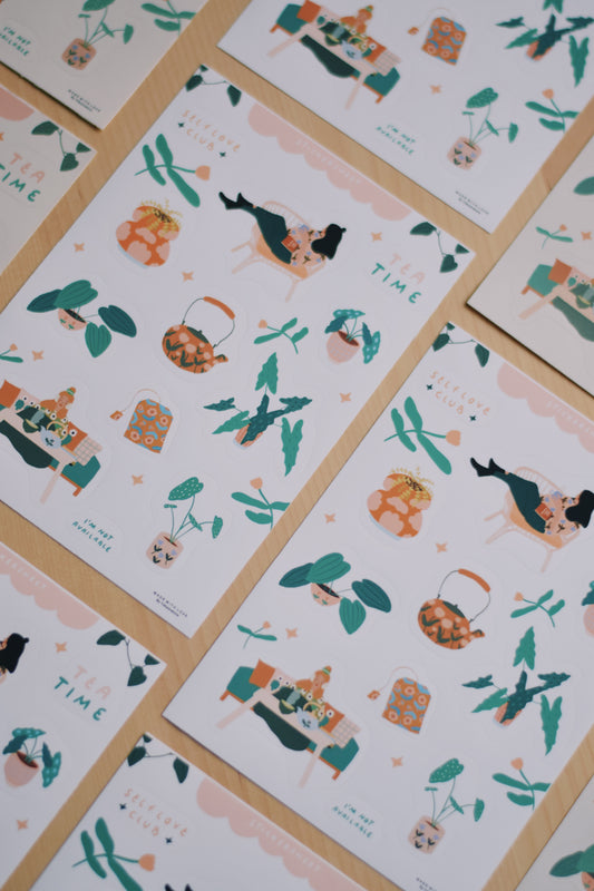 Sticker Sheet (rest your mind)