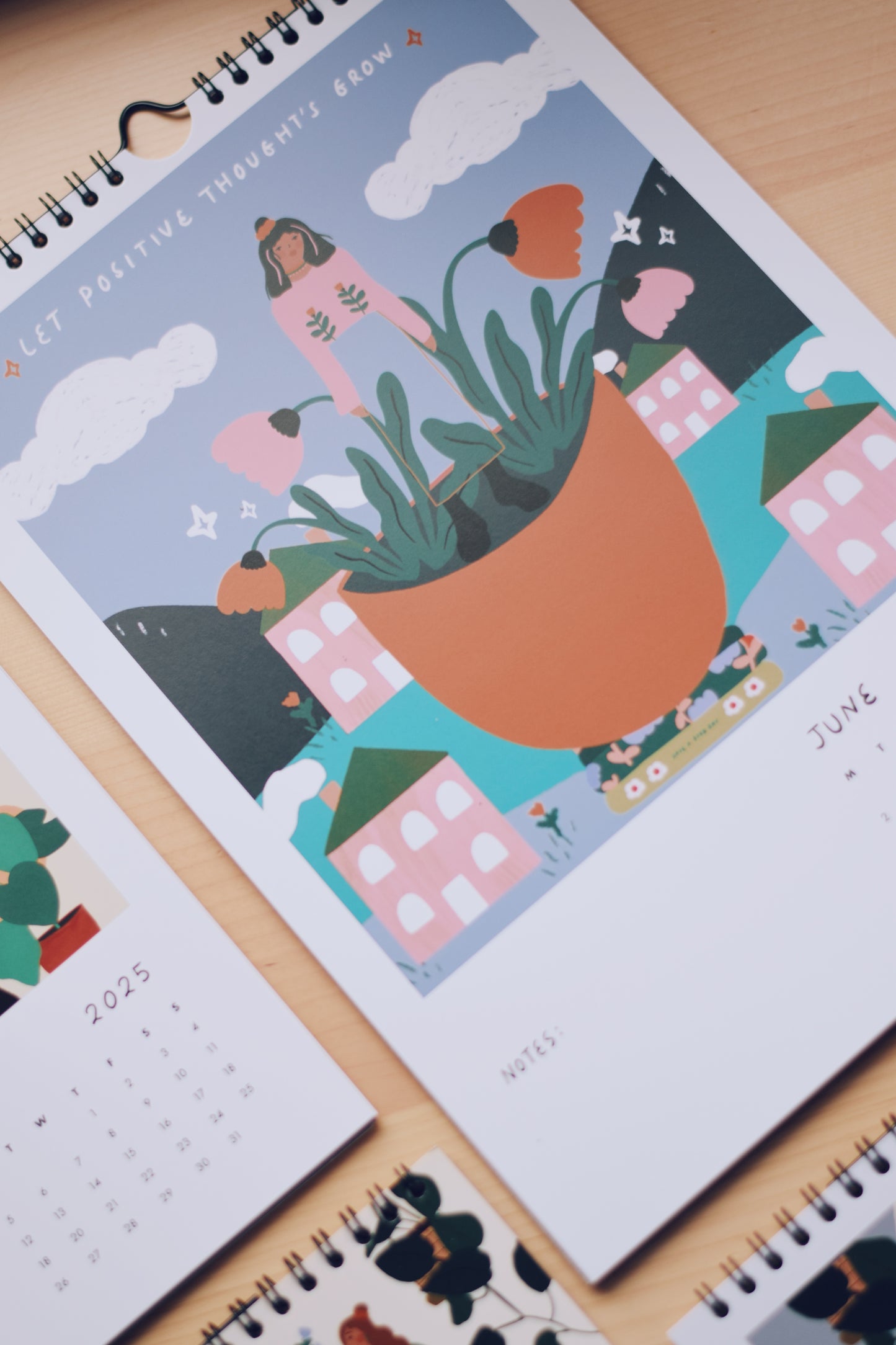 A4 Calender 2025 (with 12 different Illustrations included)