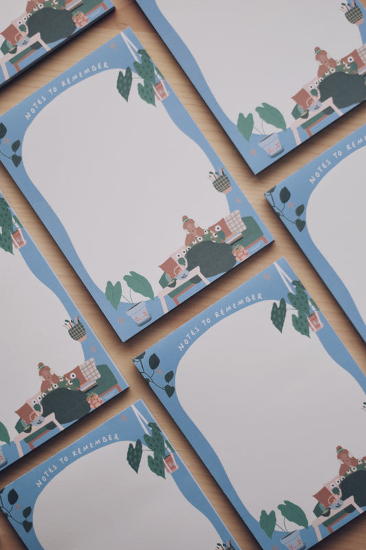 A6 Little Notepad / Notes to remember (148 x 105 mm) 50 Sheets