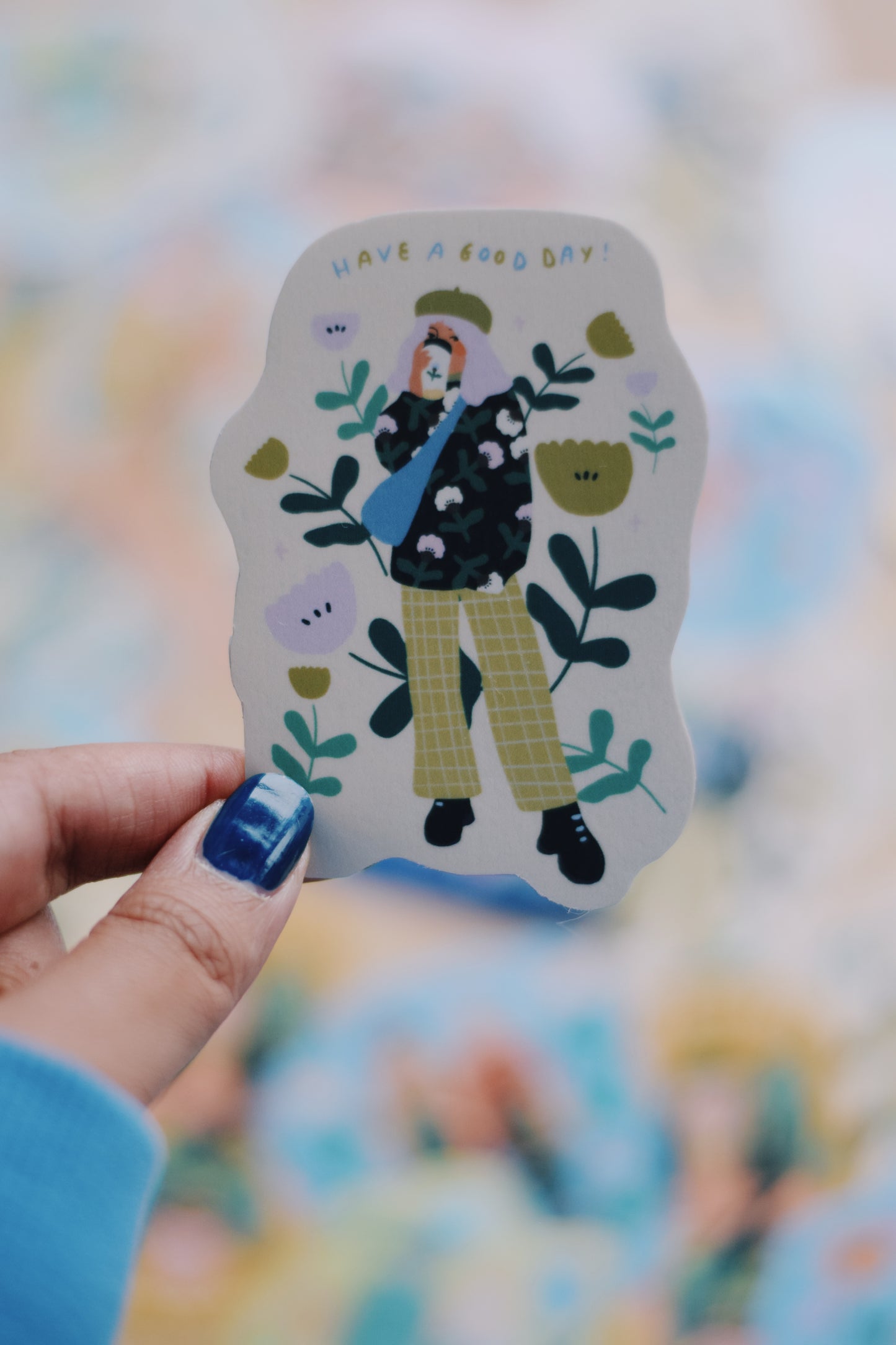 Different stickers with holographic, glossy and glitter paper effect / Limited Edition