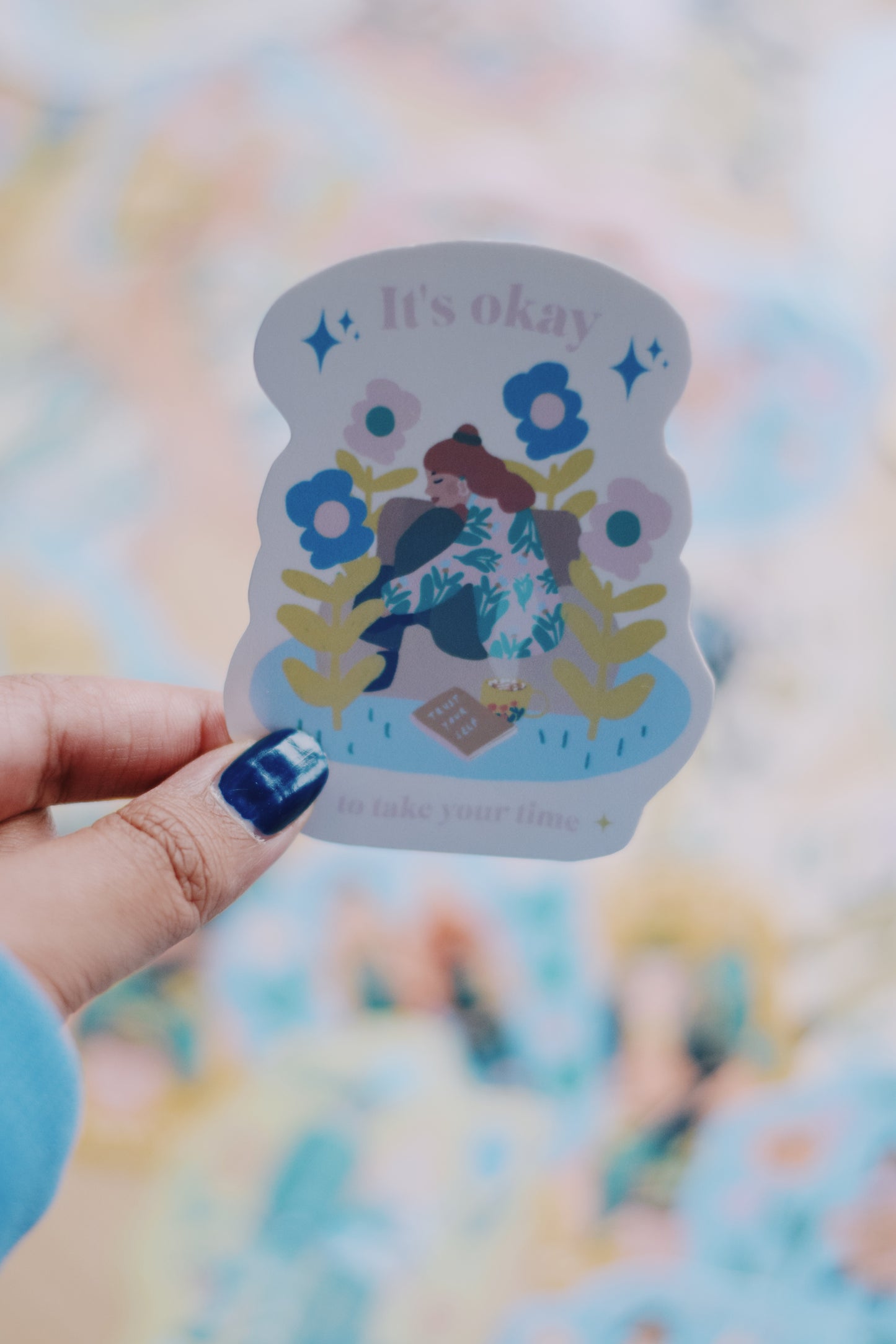 Different stickers with holographic, glossy and glitter paper effect / Limited Edition