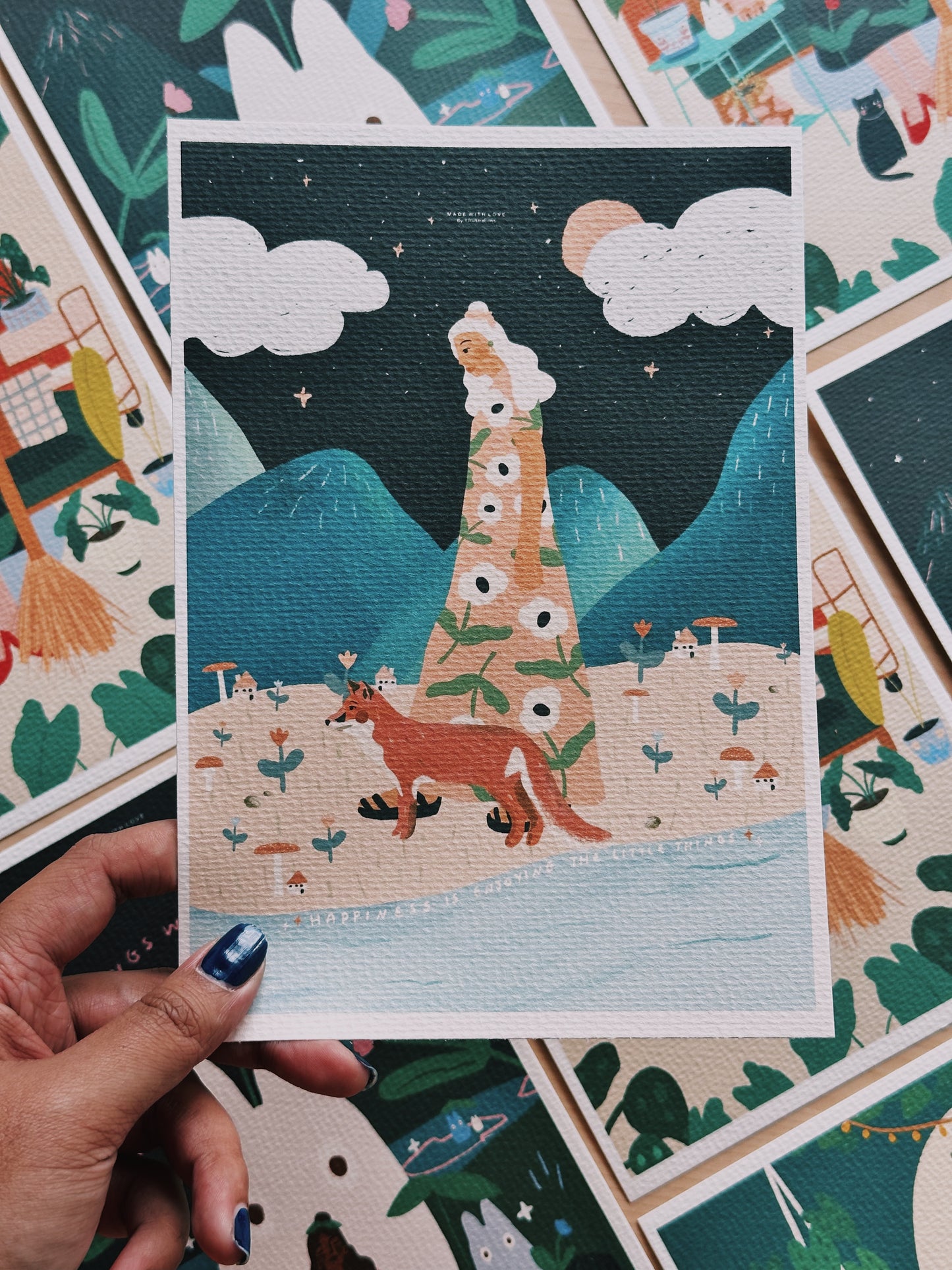 A5 / A6 Limited Edition Prints (printed on Watercolor Paper / with white Border)