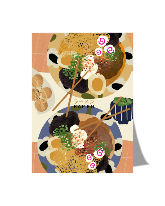 A cup of ramen - Postcard A6