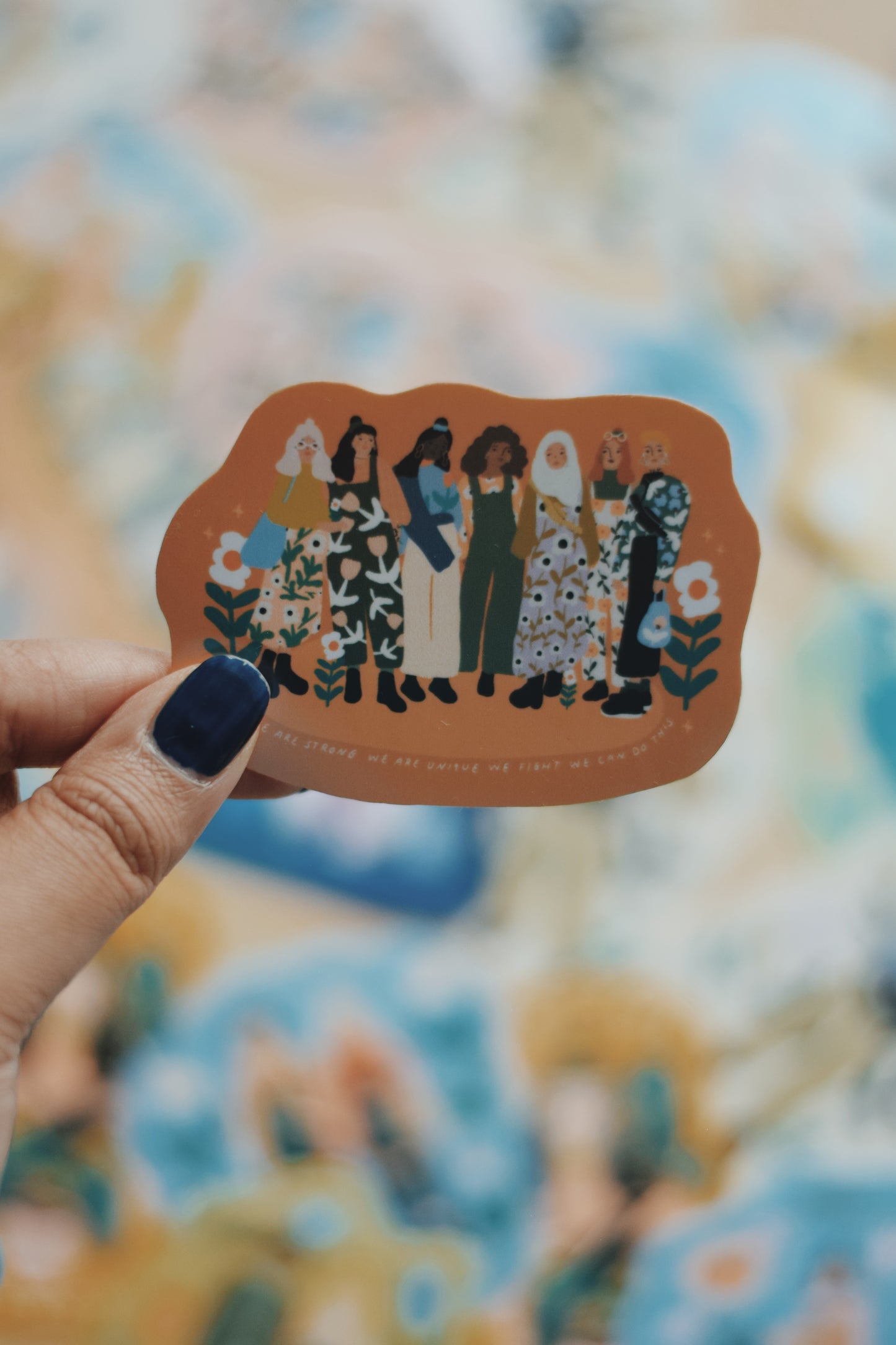 Different stickers with holographic, glossy and glitter paper effect / Limited Edition