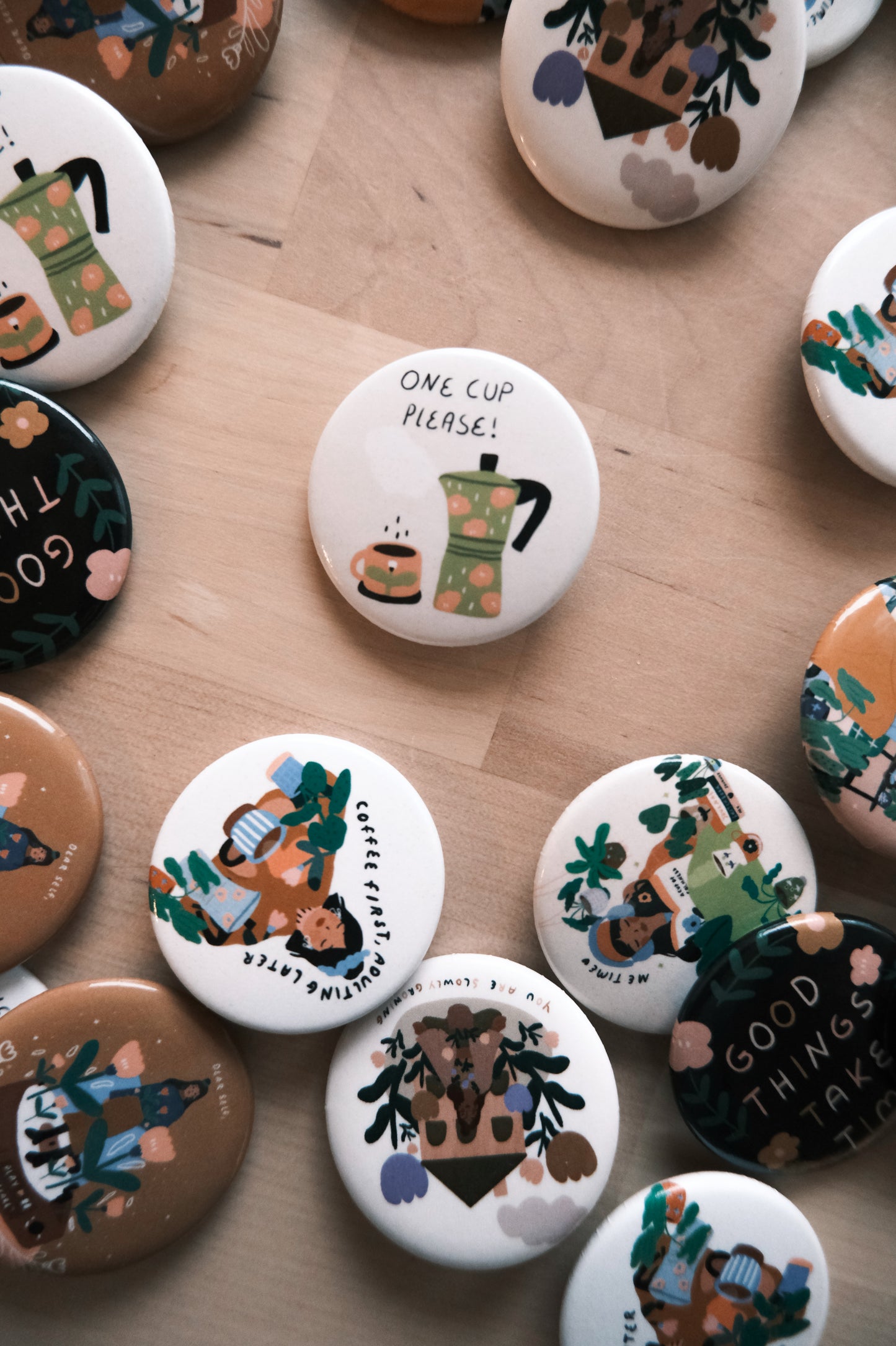 Your little reminder Pals - Pin Buttons