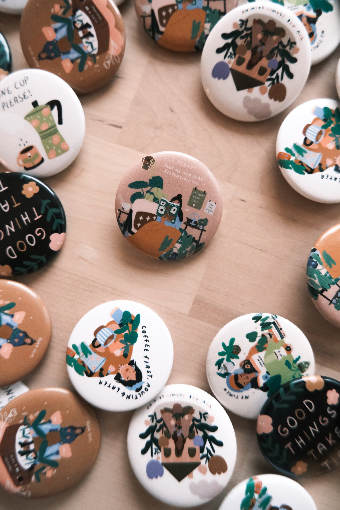 Your little reminder Pals - Pin Buttons