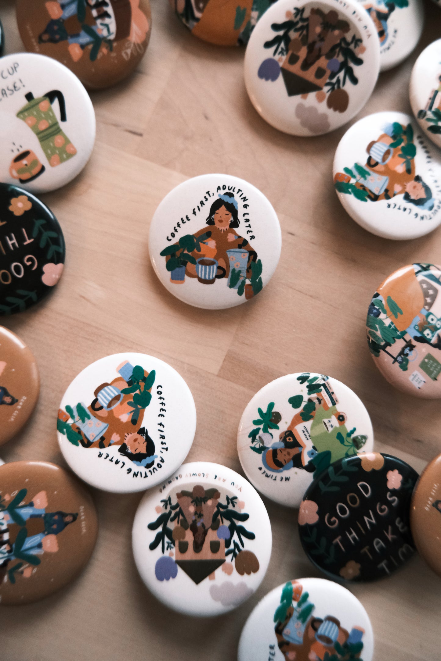 Your little reminder Pals - Pin Buttons