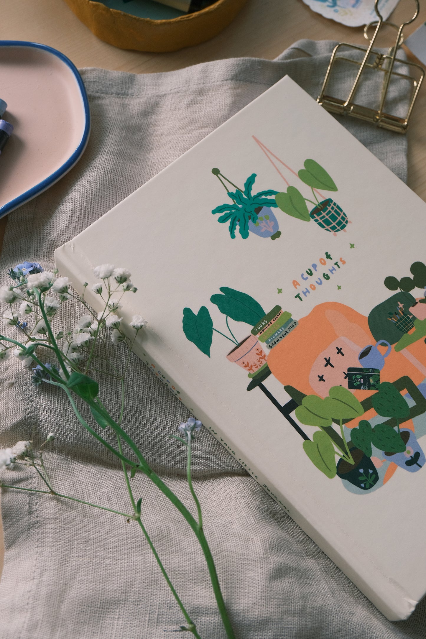 Journal Bundle - (included: Journal, Creative A6 Planner & 2 Postcards, 2 Washi Tape)