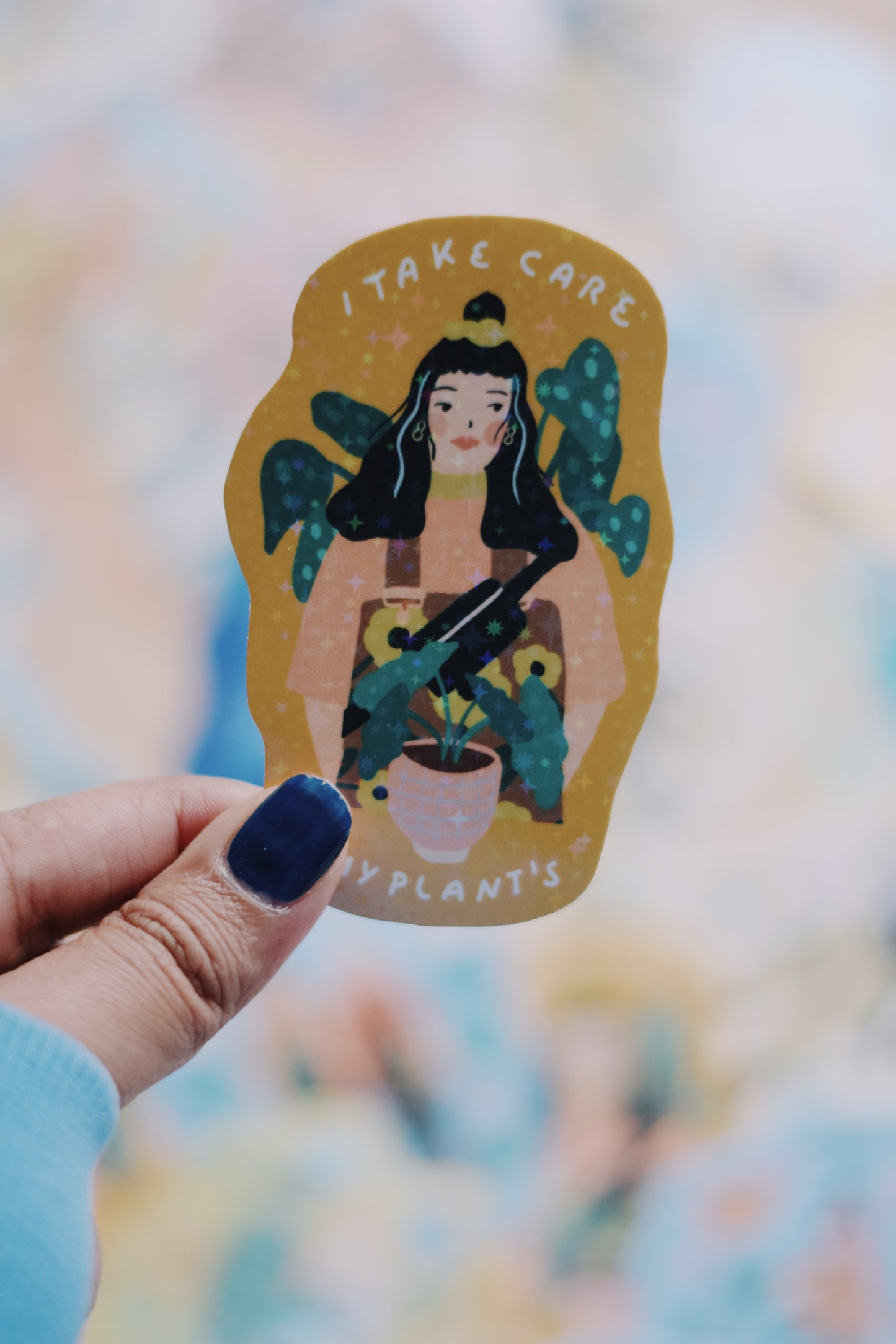 Different stickers with holographic, glossy and glitter paper effect / Limited Edition