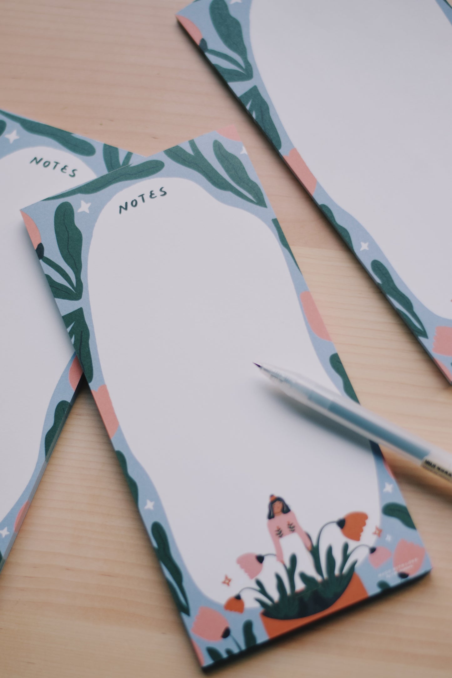 Notepad with a colorful Flower Patterns (DIN A LANG)