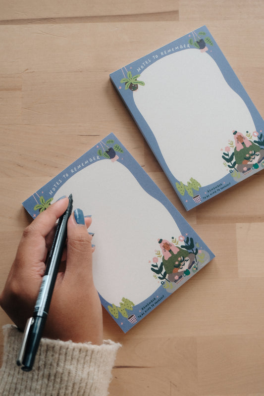 A6 Little Notepad / Notes to remember (148 x 105 mm) 50 Sheets