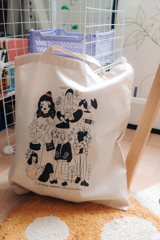Y.Illustrations Lineart Totebag  / Nature Edition