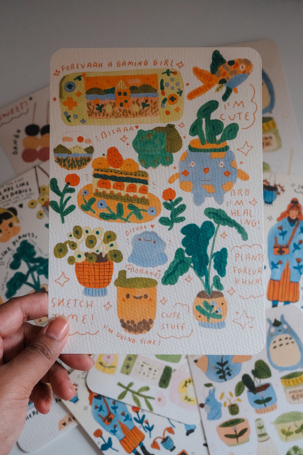 A5 Analog Drawing edition / (printed on Watercolor Paper / with white Border)