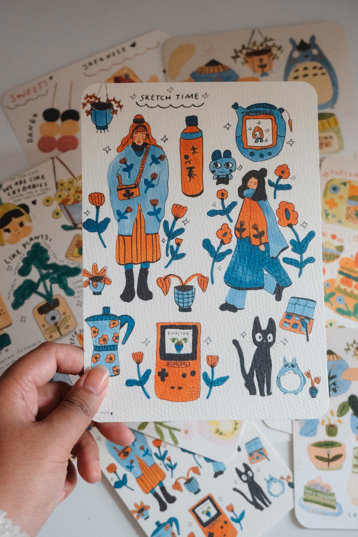 A5 Analog Drawing edition / (printed on Watercolor Paper / with white Border)