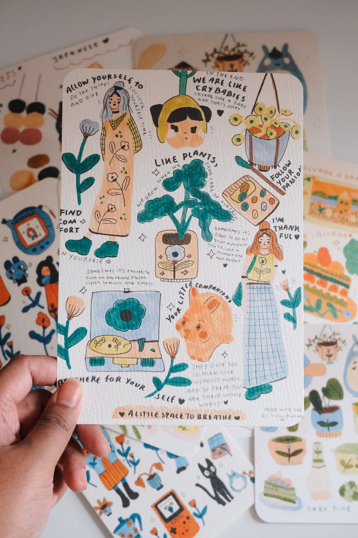 A5 Analog Drawing edition / (printed on Watercolor Paper / with white Border)