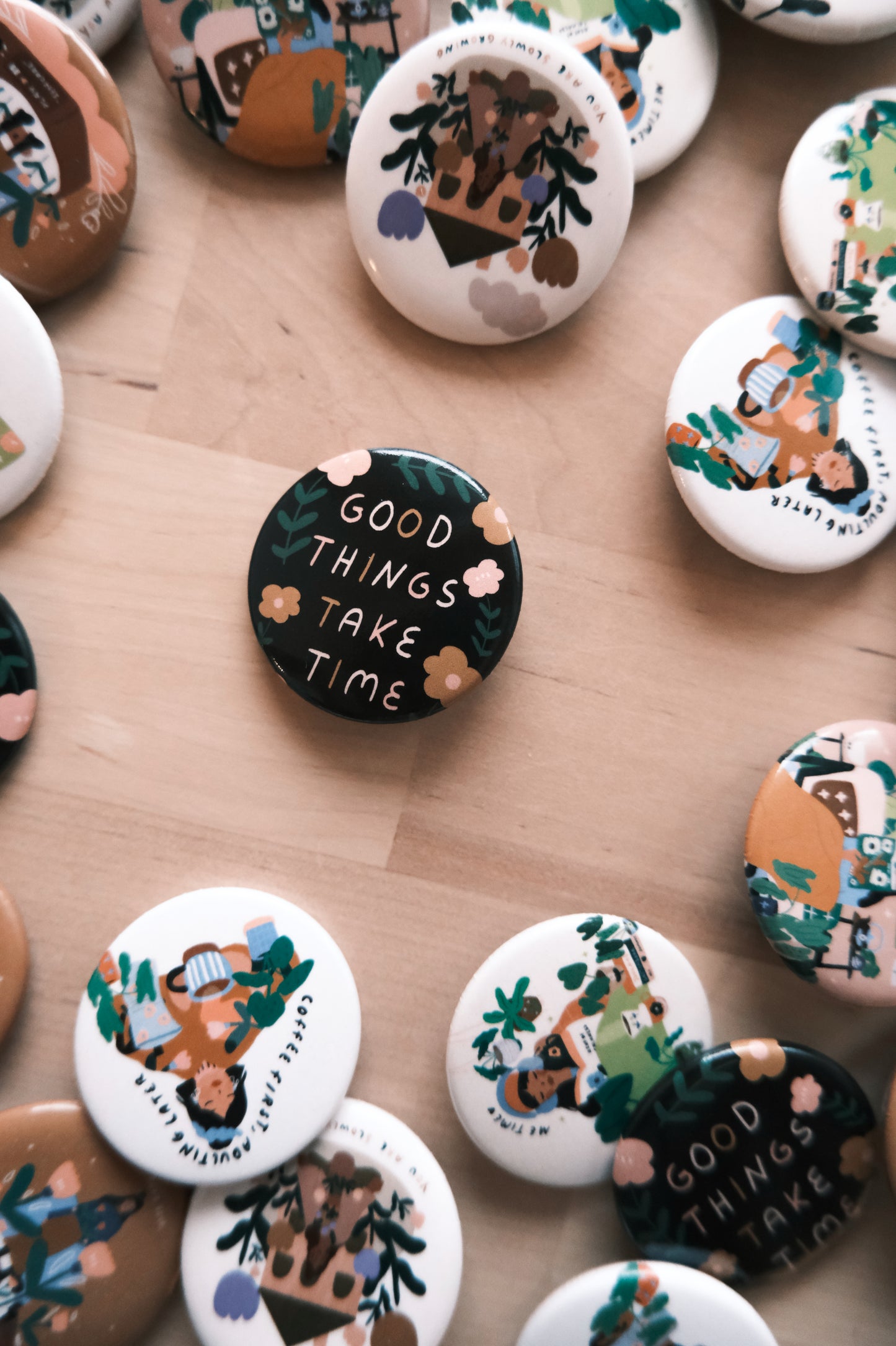 Your little reminder Pals - Pin Buttons