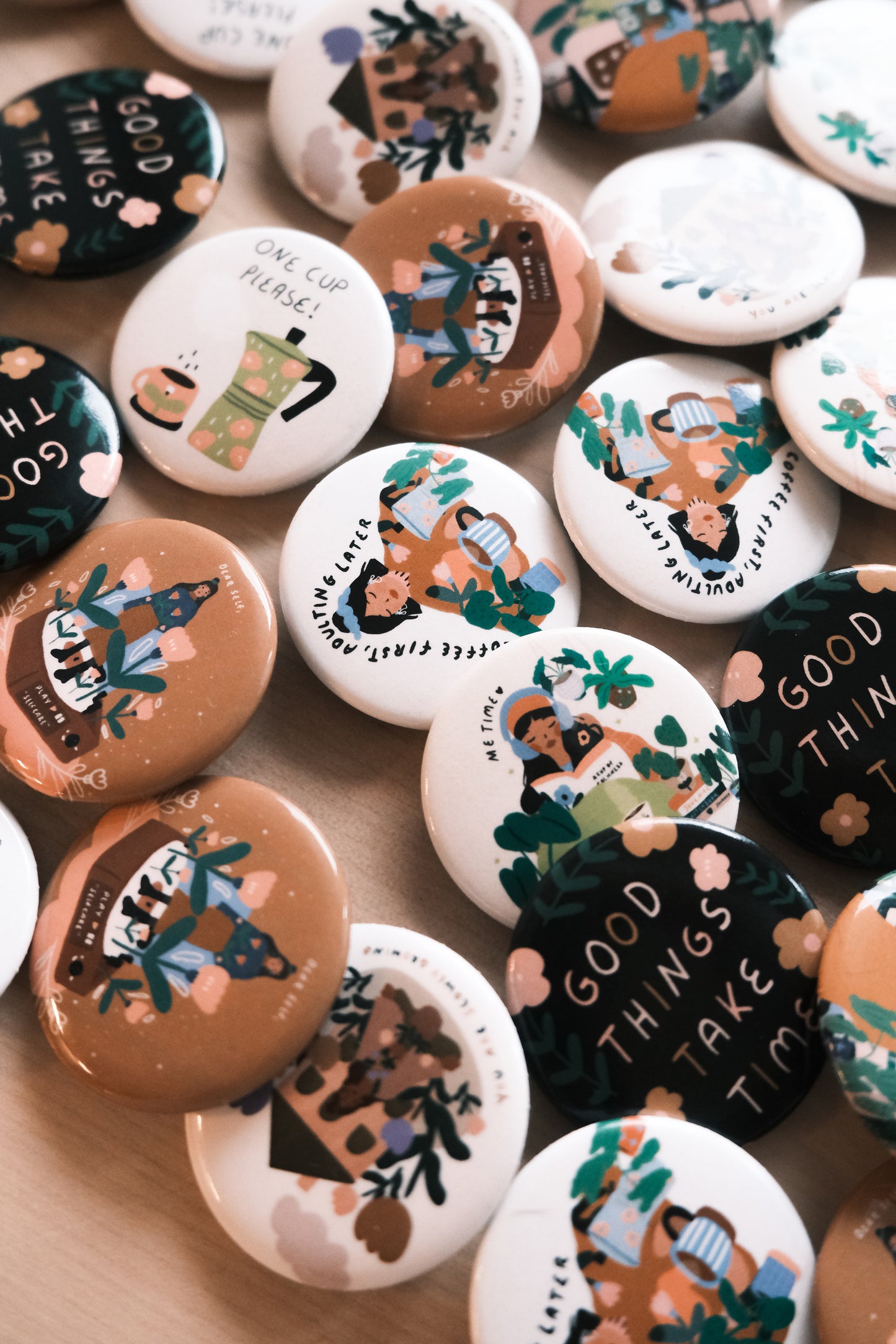 Your little reminder Pals - Pin Buttons