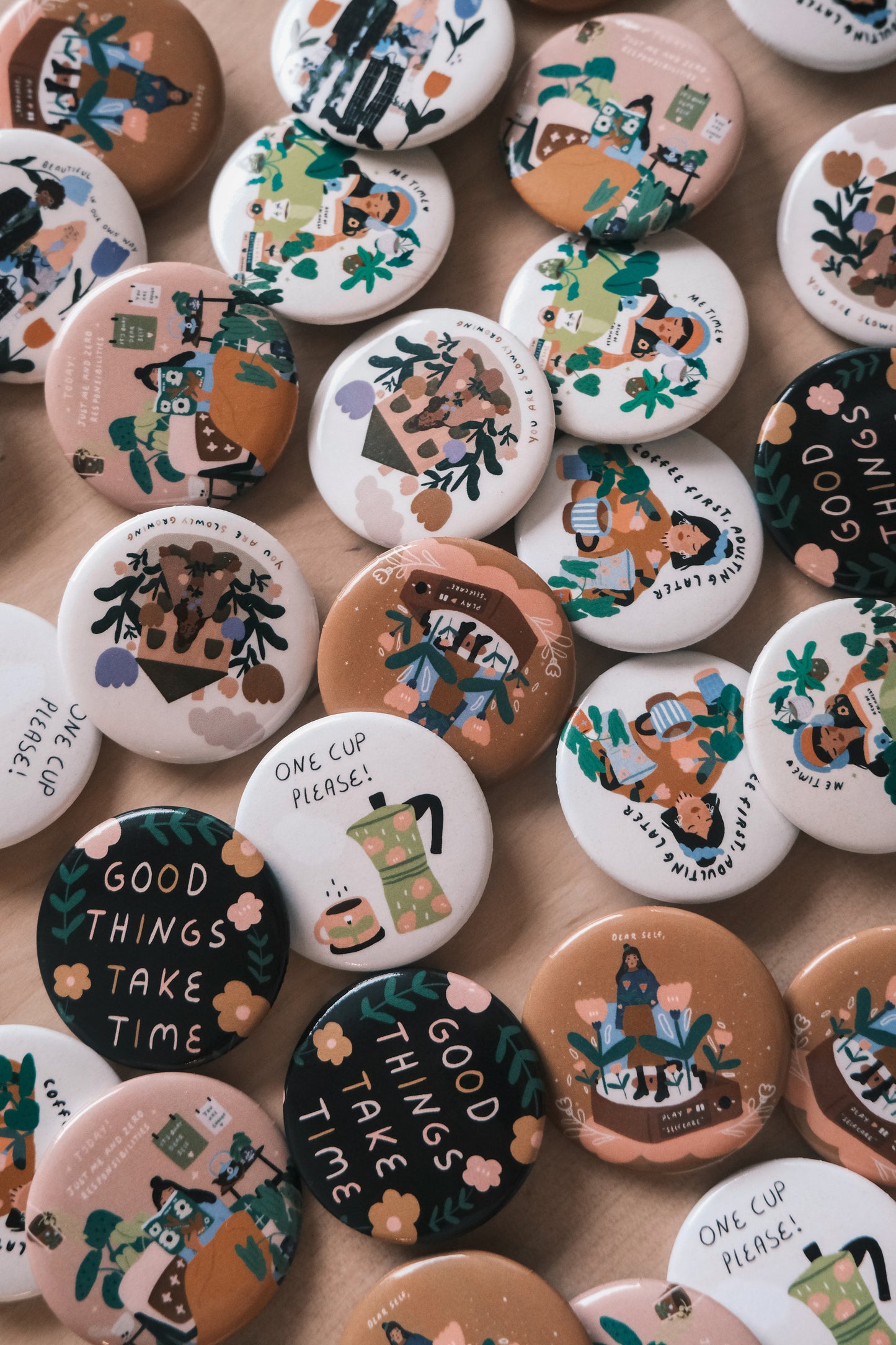 Your little reminder Pals - Pin Buttons