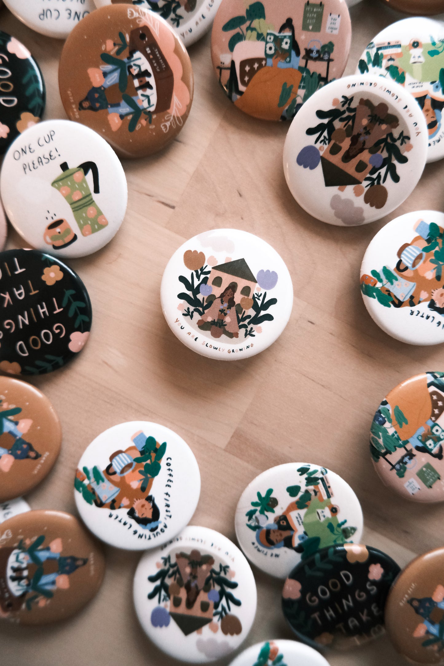 Your little reminder Pals - Pin Buttons