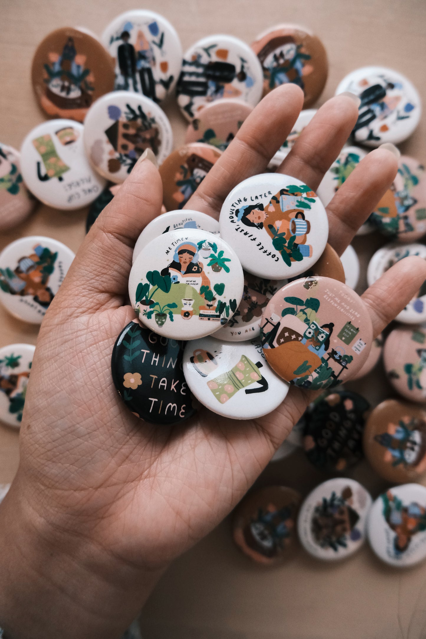 Your little reminder Pals - Pin Buttons