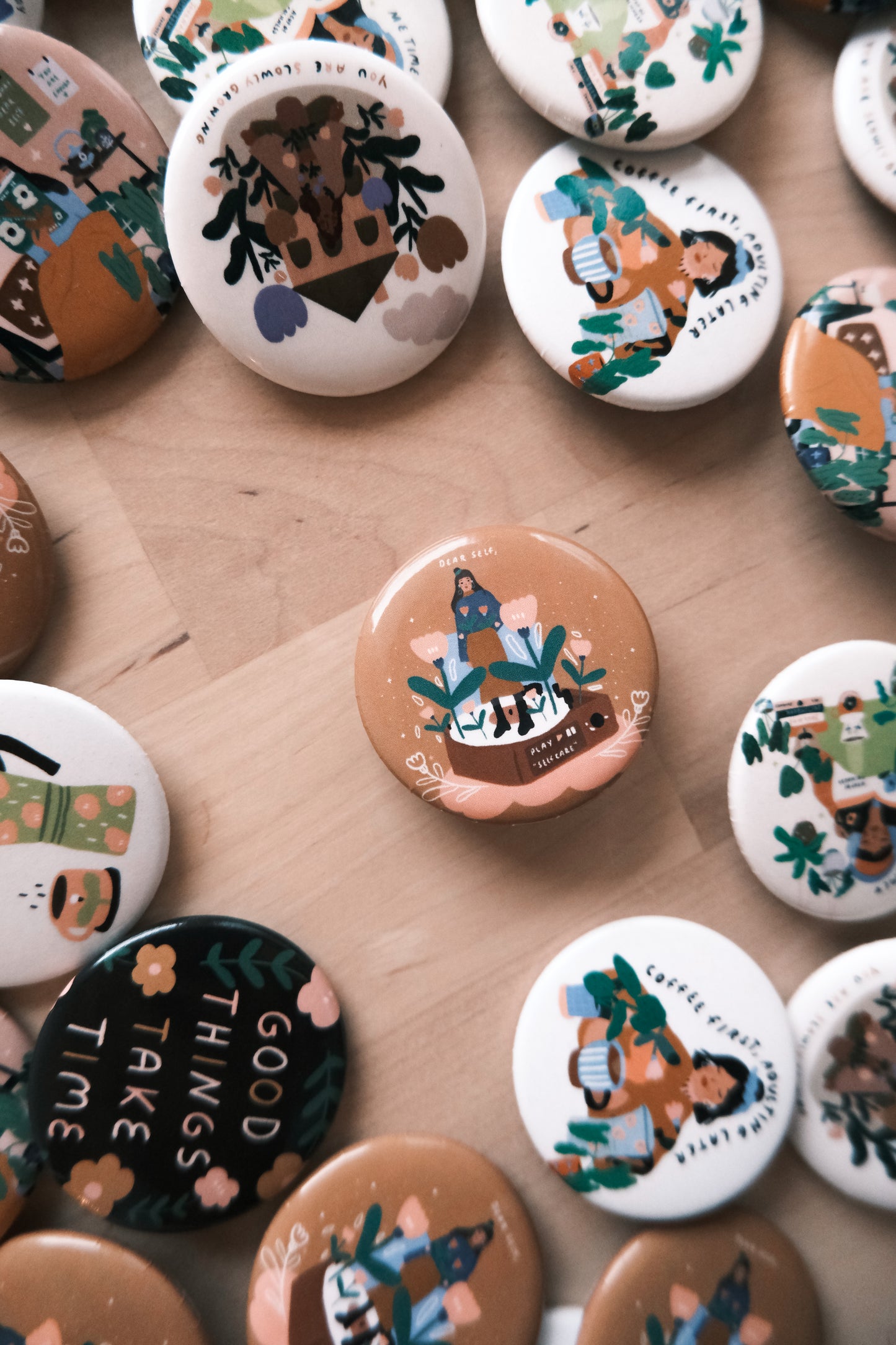 Your little reminder Pals - Pin Buttons