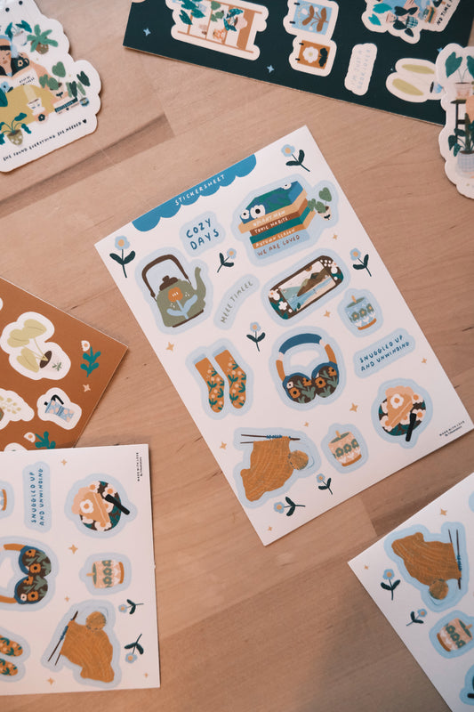 Sticker Sheet Cozy Days