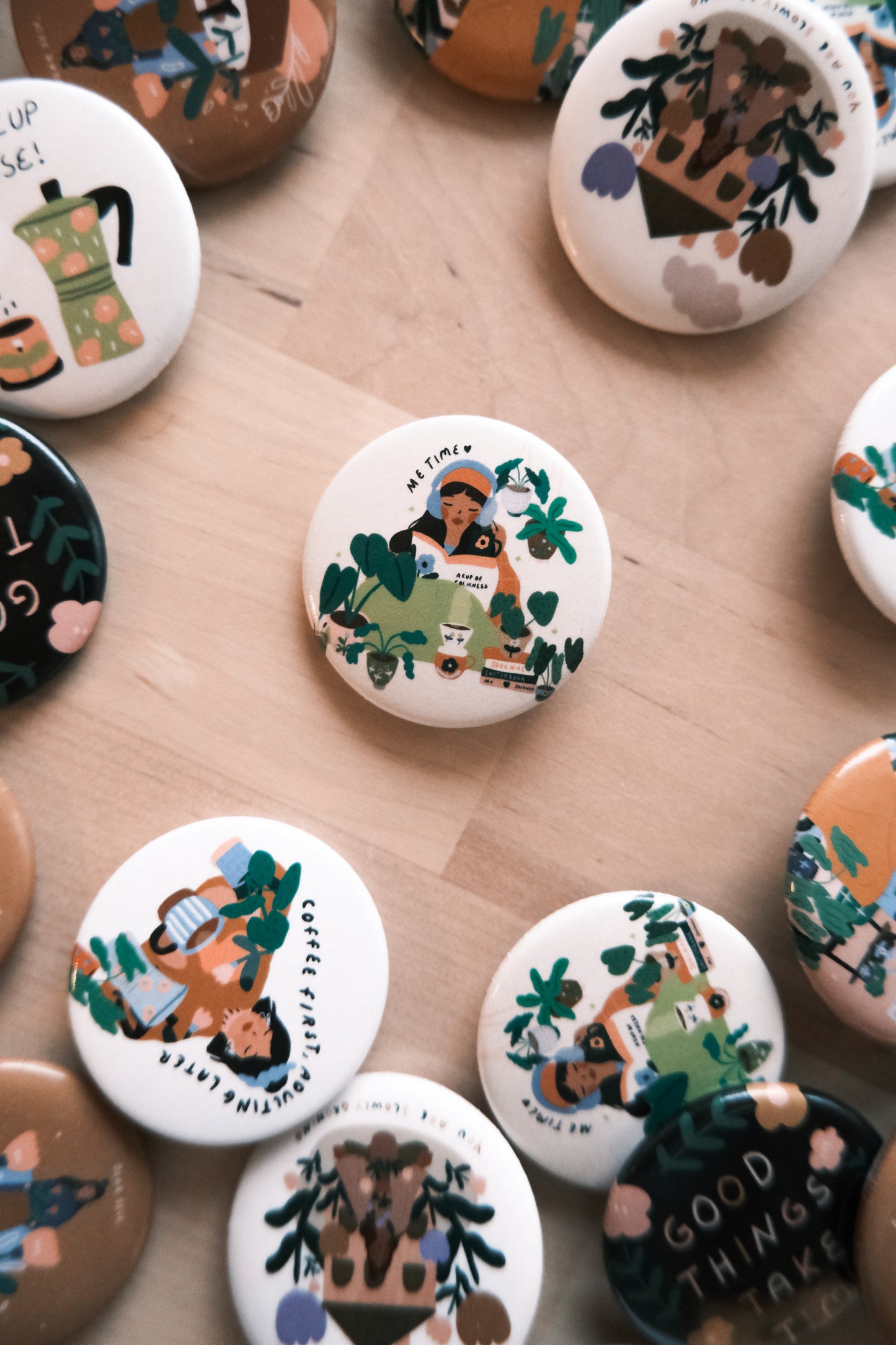 Your little reminder Pals - Pin Buttons