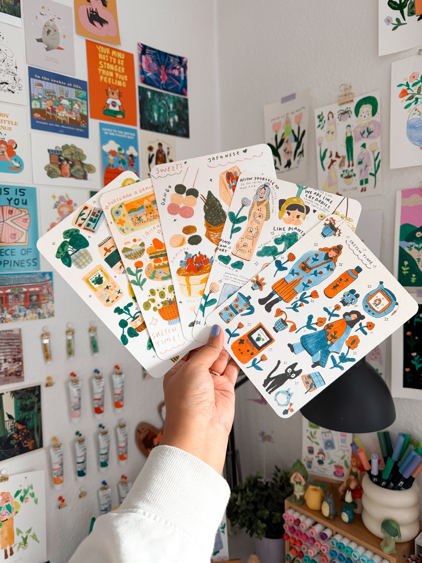 A5 Analog Drawings (printed on Watercolor Paper / with white Border)