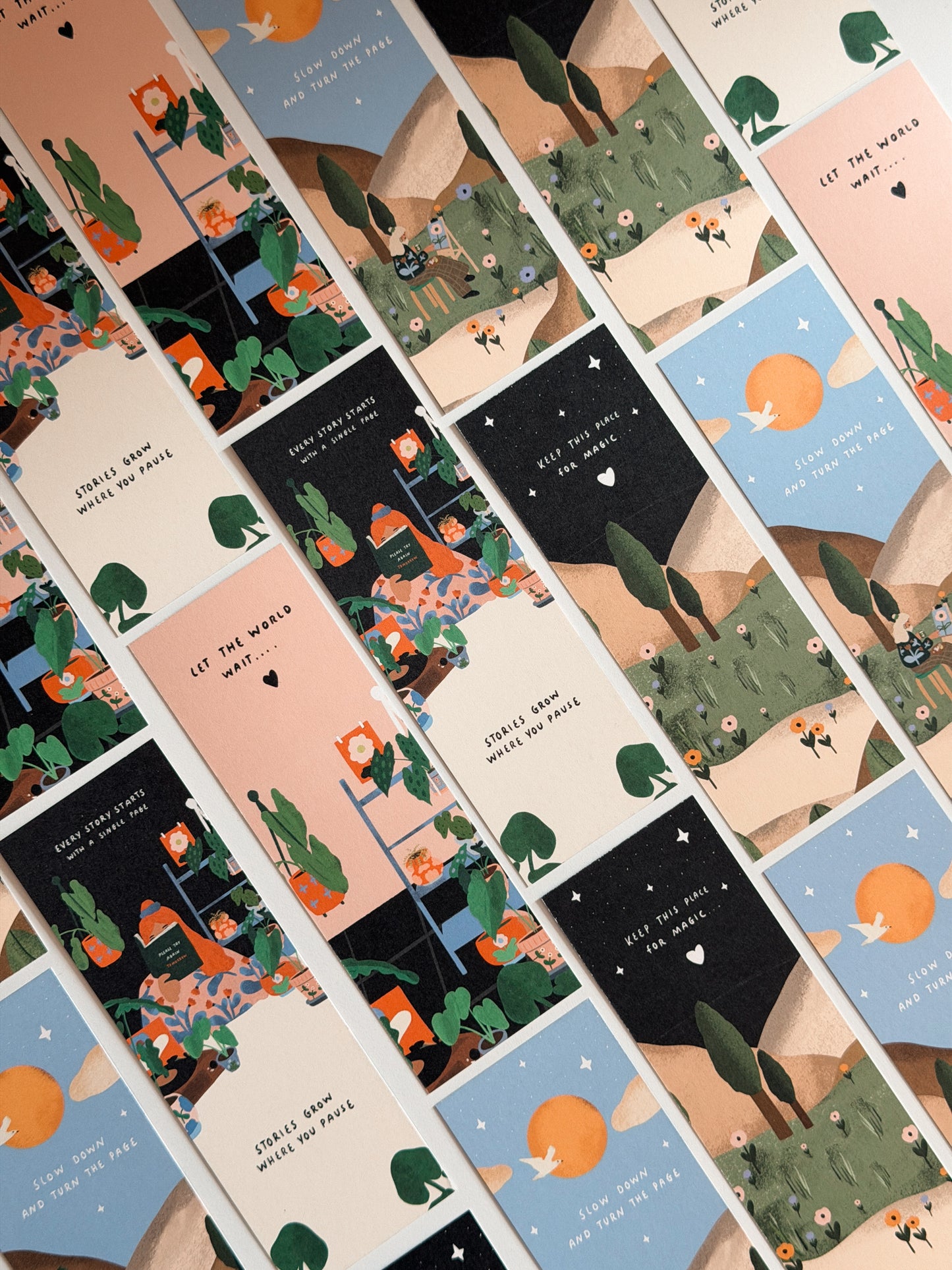 NEW Lovely Bookmarks (2 different Bookmarks in one Package) / Spring edition