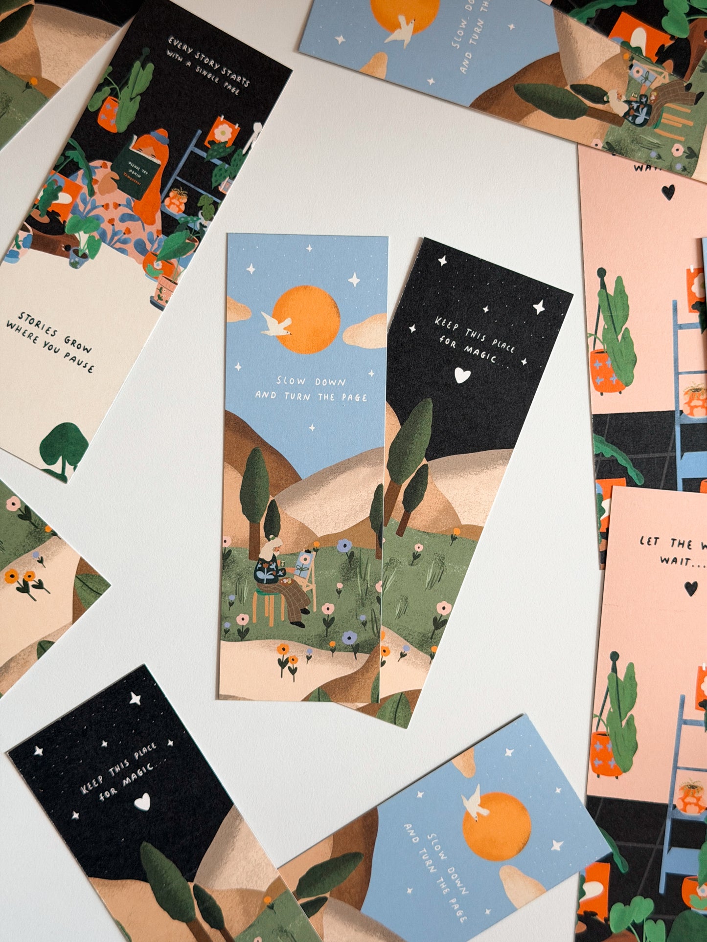 NEW Lovely Bookmarks (2 different Bookmarks in one Package) / Spring edition