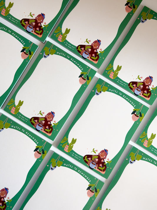 A6 Little Notepad / Notes to remember (148 x 105 mm) 50 Sheets / Spring edition