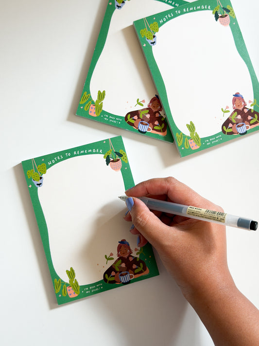 A6 Little Notepad / Notes to remember (148 x 105 mm) 50 Sheets / Spring edition