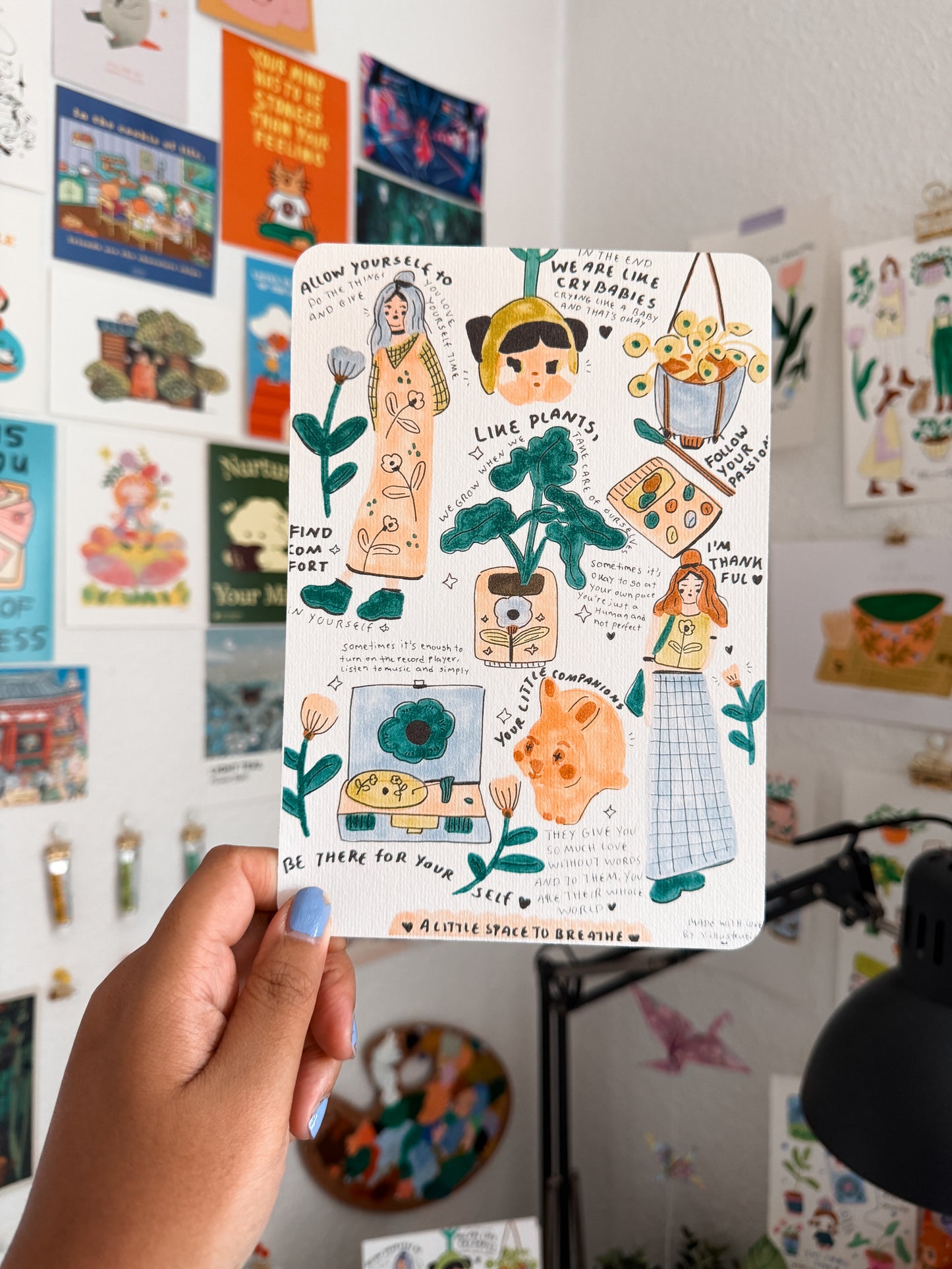 A5 Analog Drawings (printed on Watercolor Paper / with white Border)