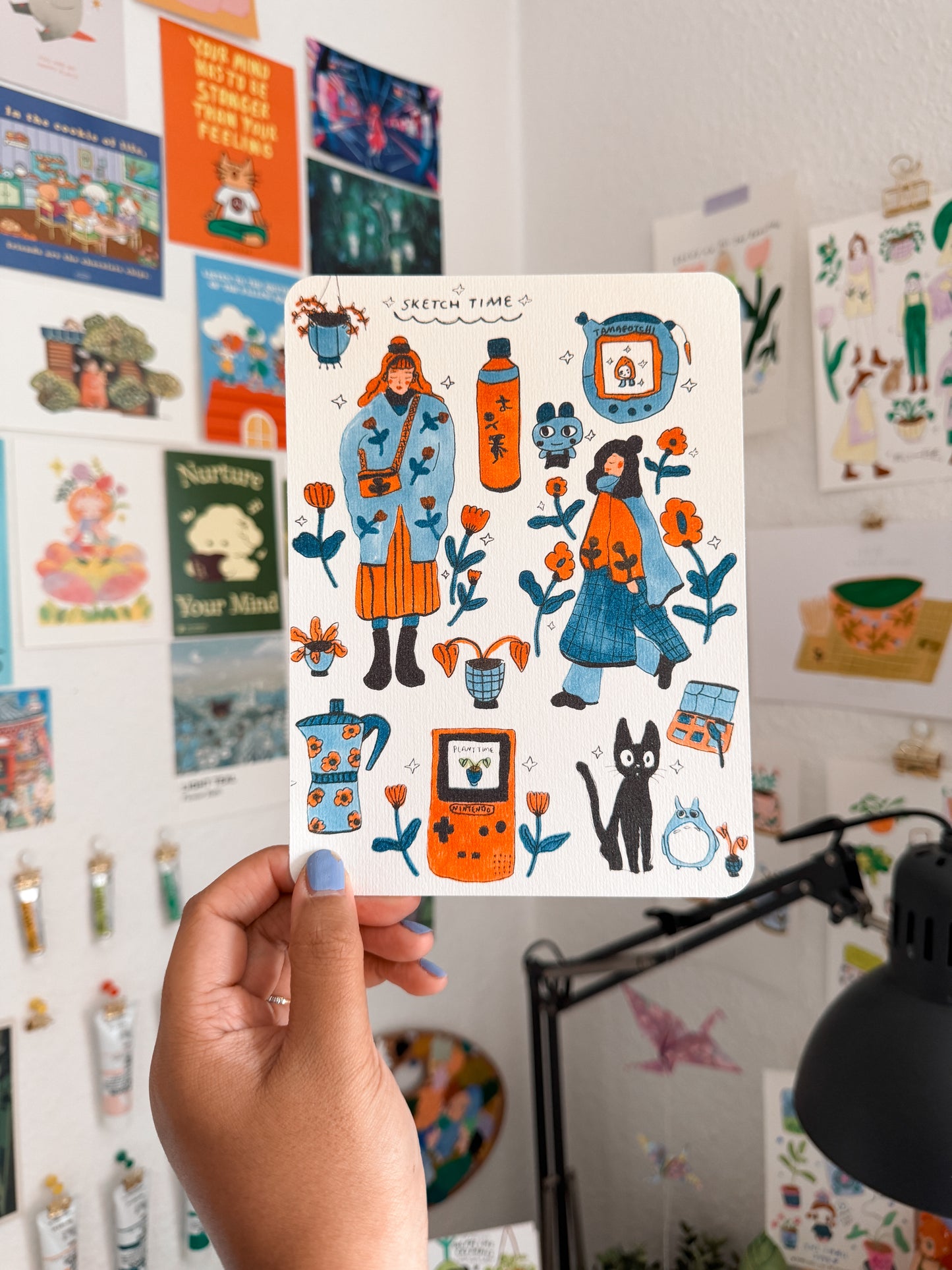 A5 Analog Drawings (printed on Watercolor Paper / with white Border)