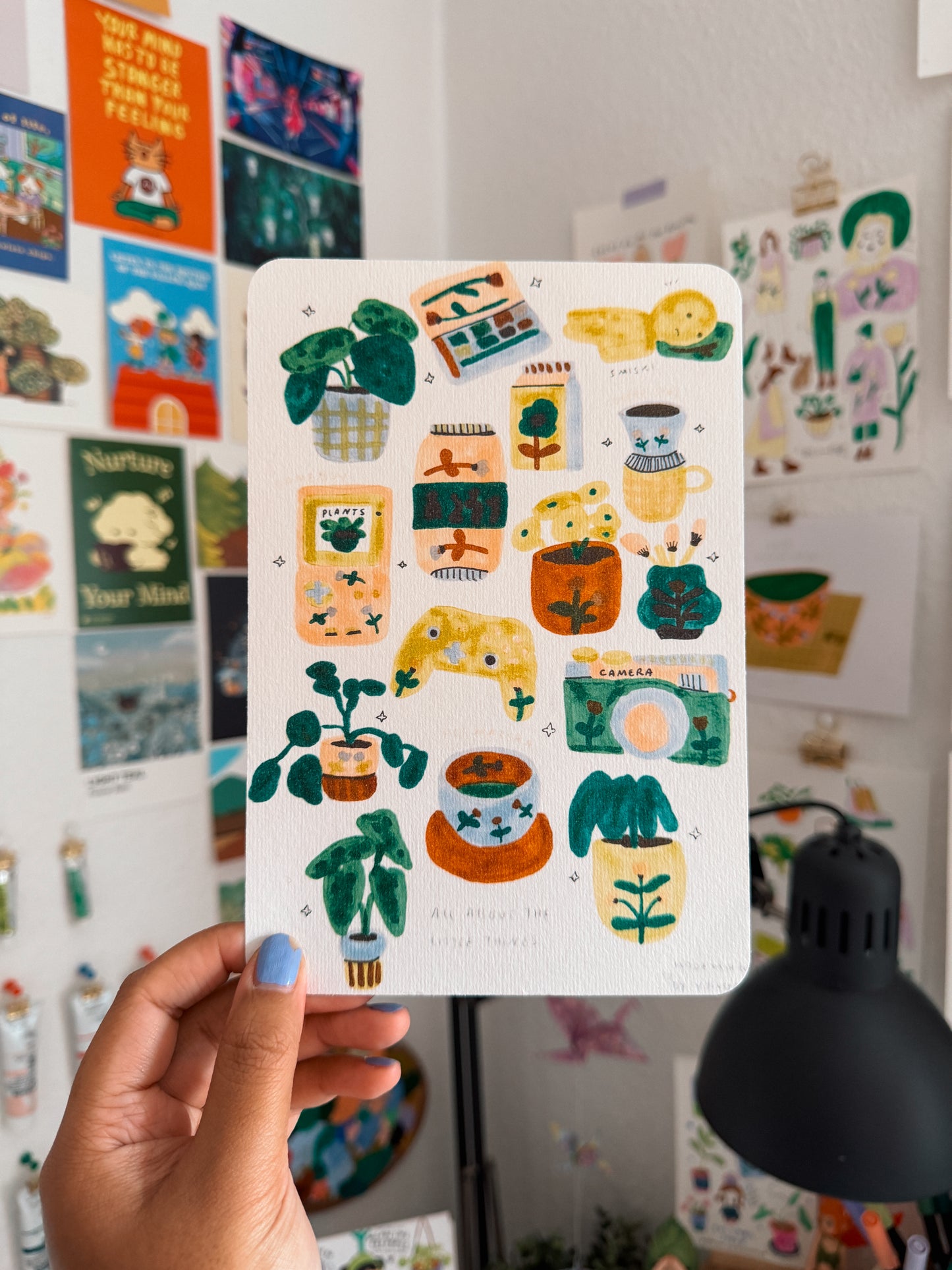 A5 Analog Drawings (printed on Watercolor Paper / with white Border)