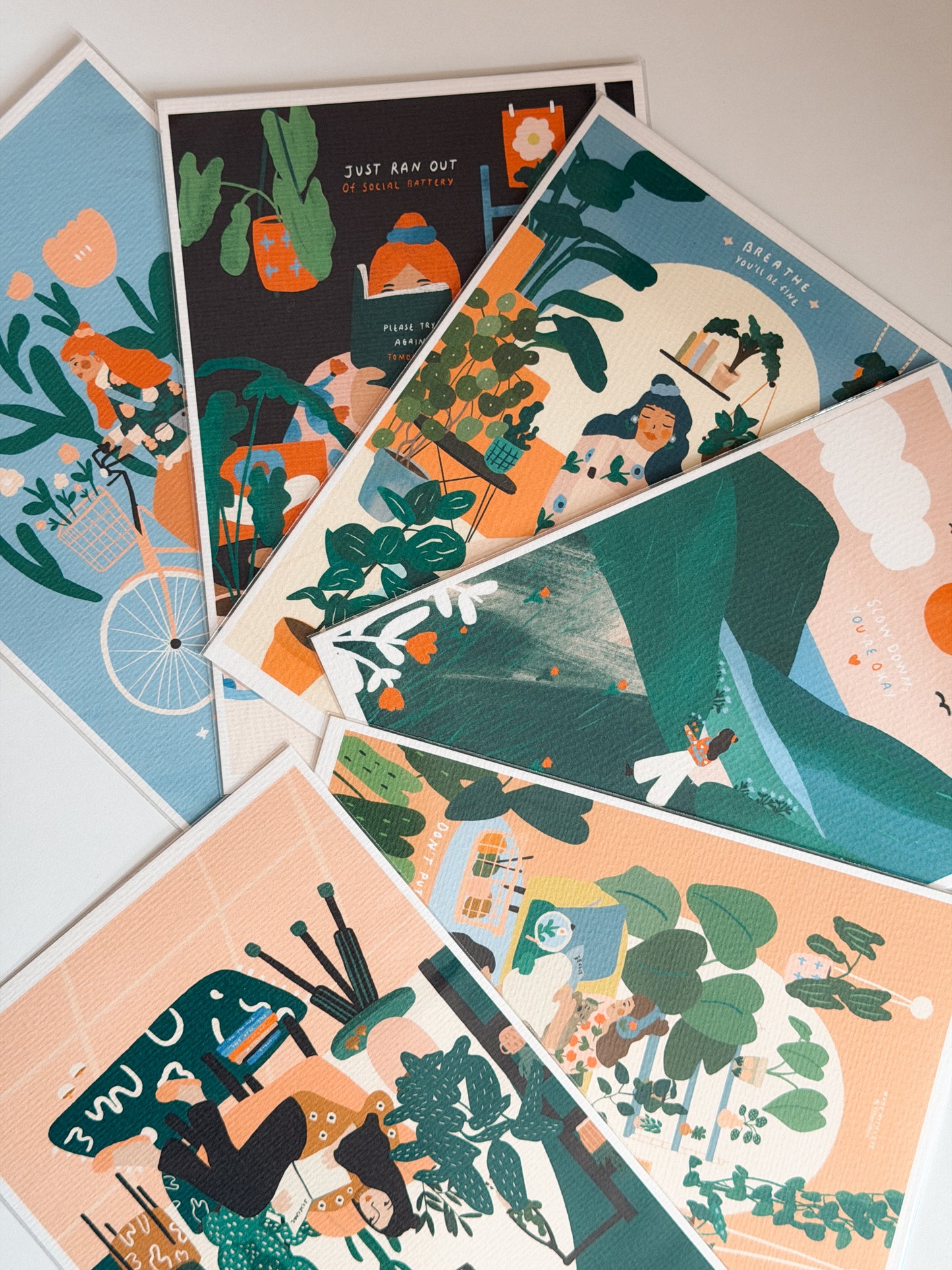 A5 Limited Edition Prints (printed on Watercolor Paper / with white Border)