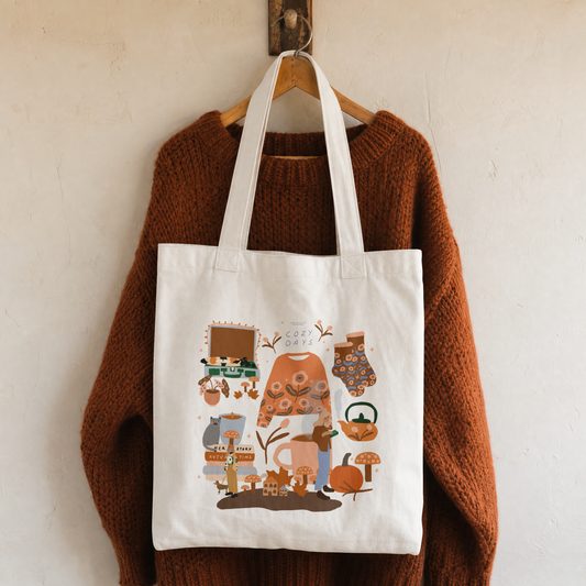 Y.Illustrations Cozy Days Totebag  / Nature Edition