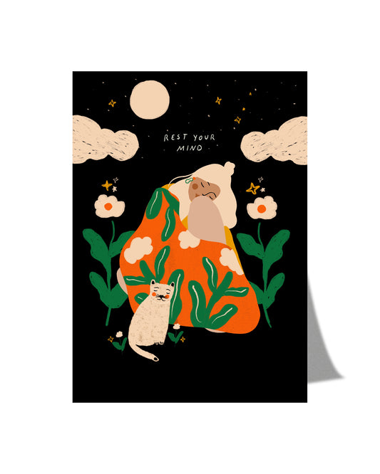 Rest your mind - Postcard A6