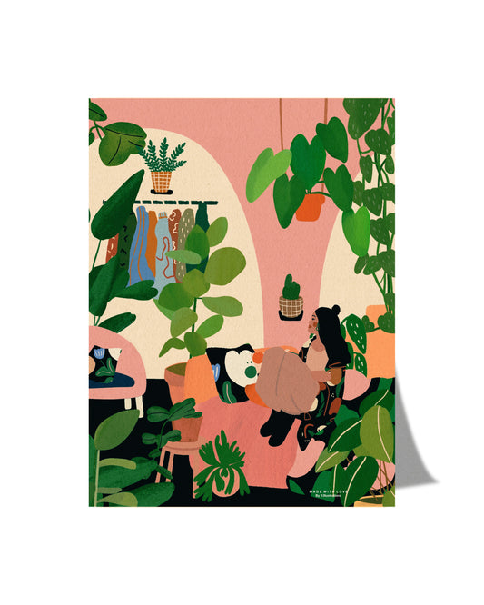 Little Plant Room - A4 PRINT - (Limited Edition) / Special Collection