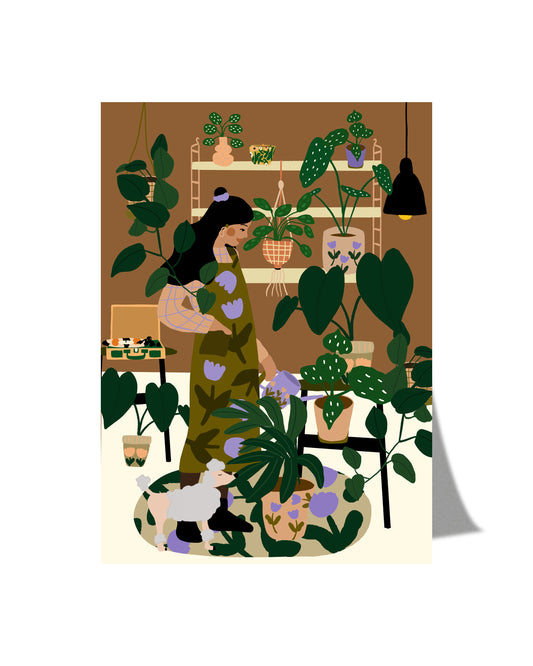 Cozy plants home - Postcard A6