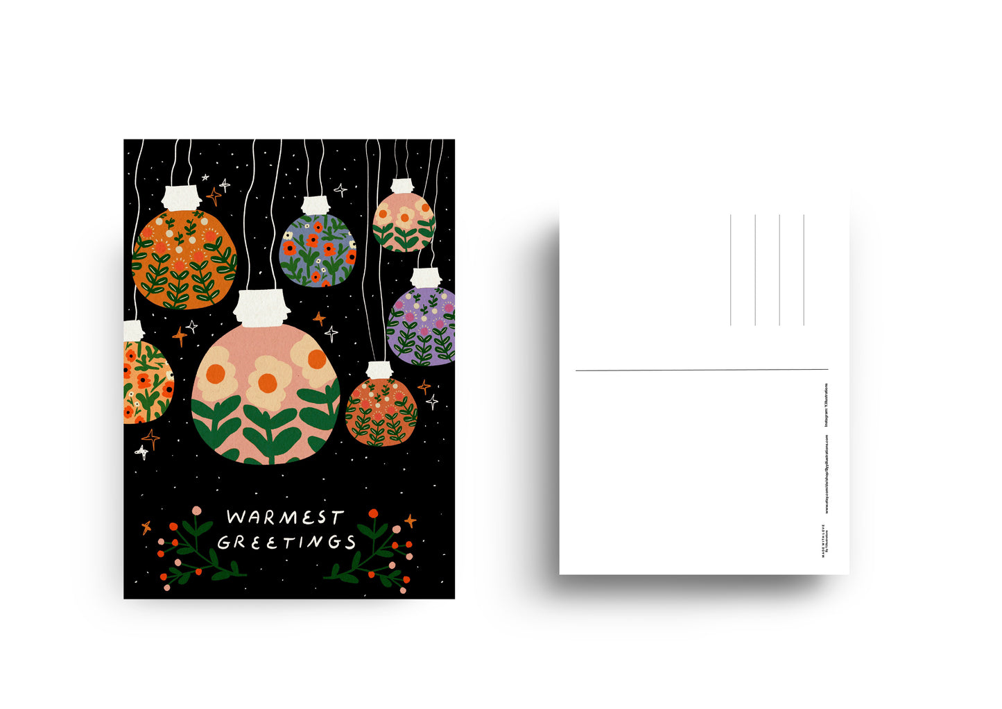 Warmest Greetings - Postcard A6 (Christmas Edition)