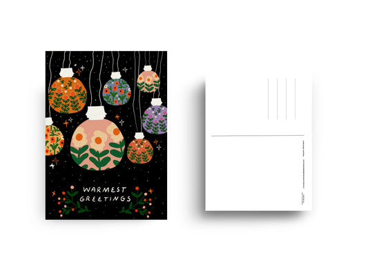Warmest Greetings - Postcard A6 (Christmas Edition)