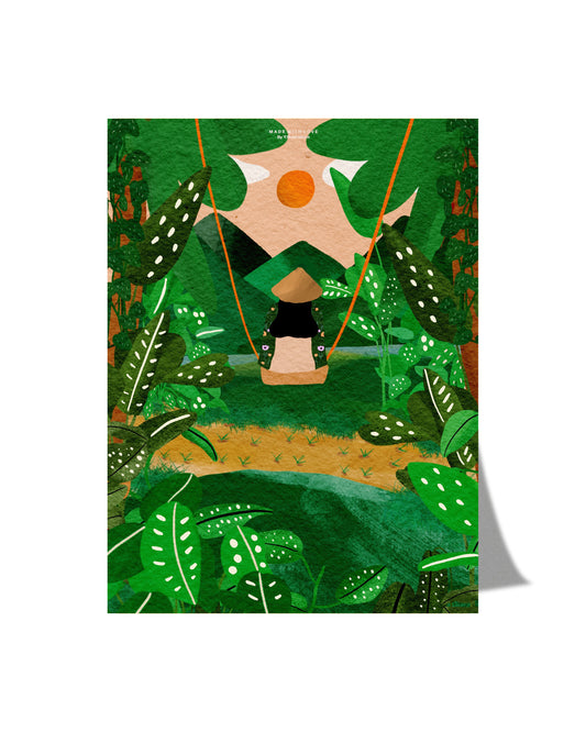 The Bali Jungle - A4 PRINT